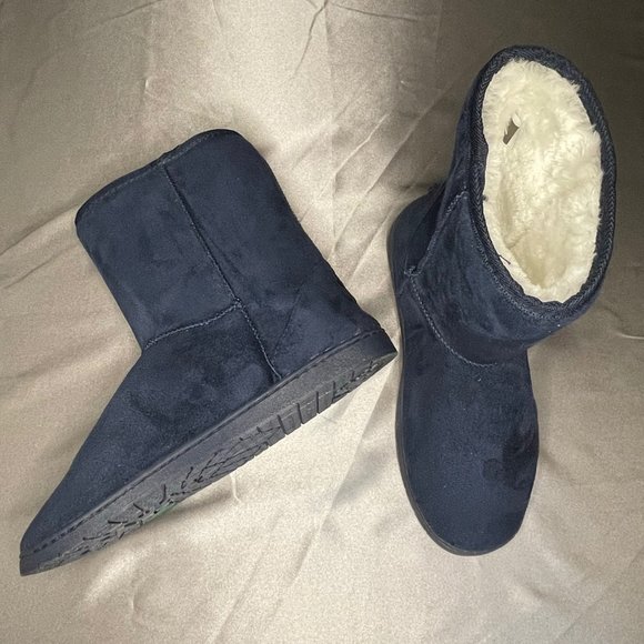 Dawg's Blue Suede Booties, Size 9 - Picture 1 of 5
